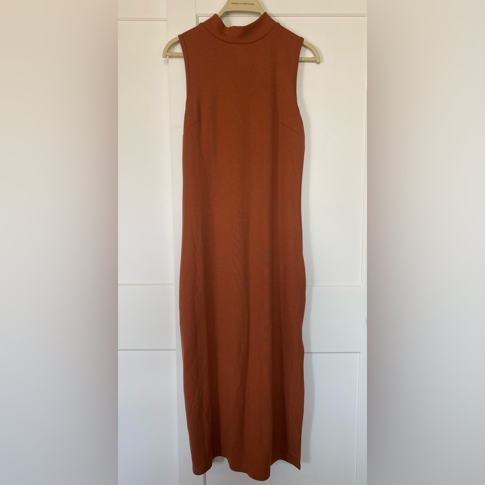 She & Sky Burnt Orange Dress